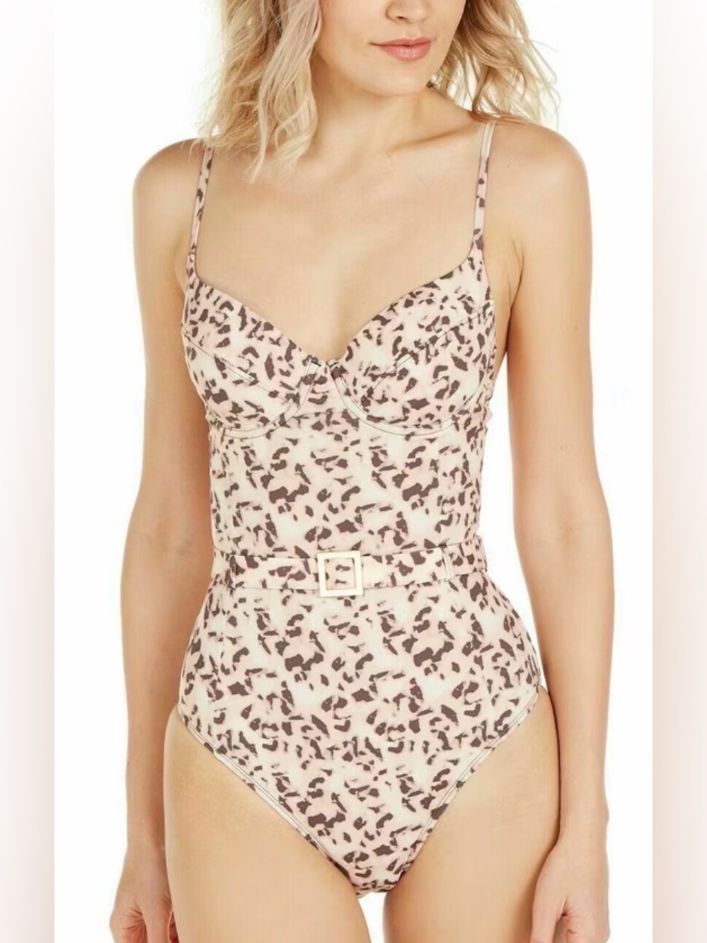 ✨ WeWoreWhat Danielle One-Piece in Tortoise Shell